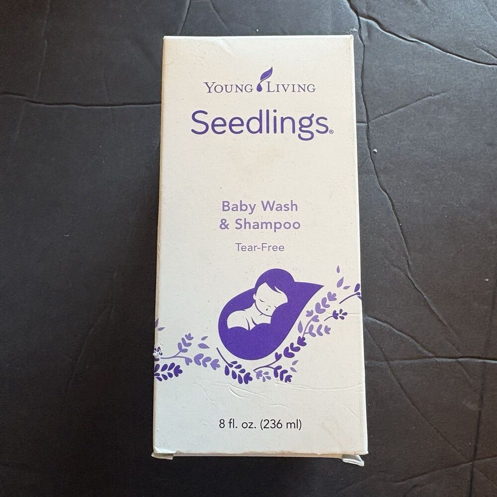 NEW Young Living Seedlings Baby Wash & Shampoo 8 fl oz. Plant Based No Tear NIB